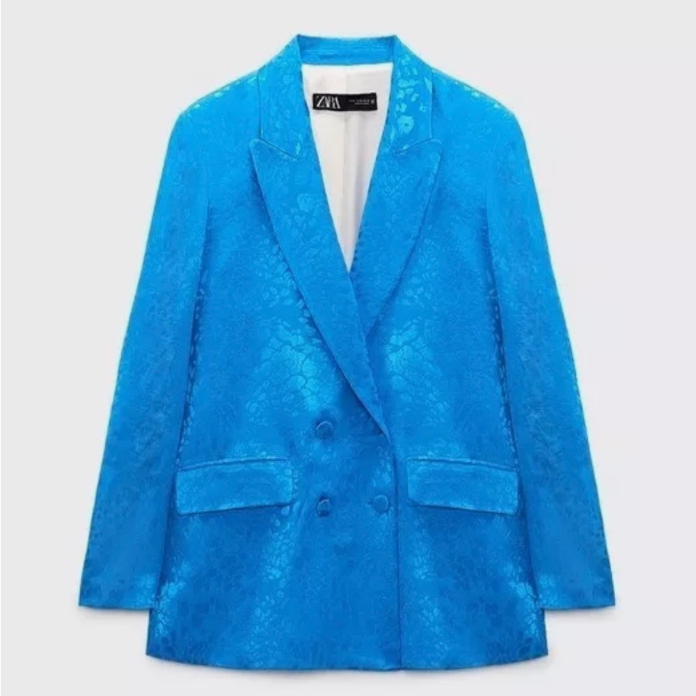 Turquoise chests zara blazer brand new never worn